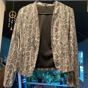 Rolypoly sequin snakeskin blazer size small